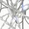 50" Glitter Moose Decoration, White Twinkling LED Lights